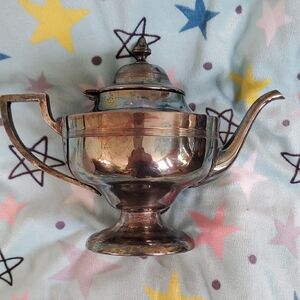 Vintage Silver Teapot with Elegant Design